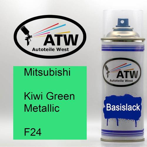 Mitsubishi, Kiwi Green Metallic, F24: 400ml Sprühdose, von ATW Autoteile West.